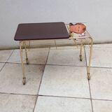 60s record player side table with wheels