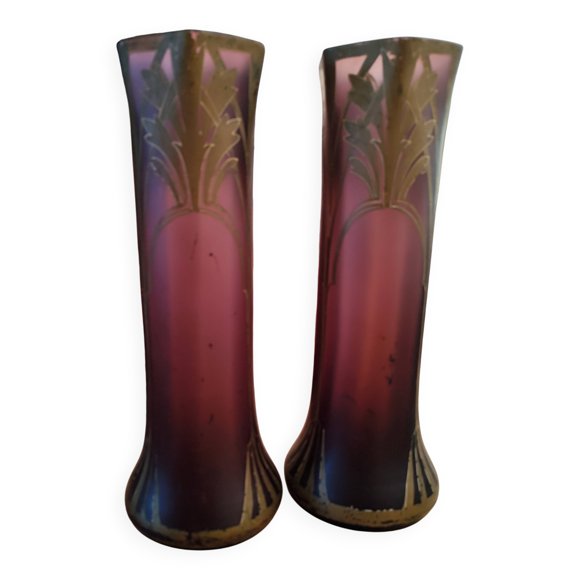 Pair of Art Nouveau vases