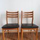 Lot de 2 chaises bois et skai