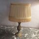 Bronze foot bedside lamp - old