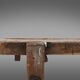 Industrial solid oak Workbench, Belgium ca. 1900