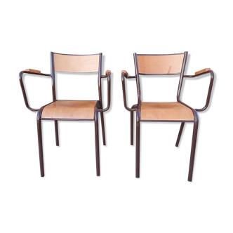 2 school chairs