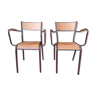 2 school chairs