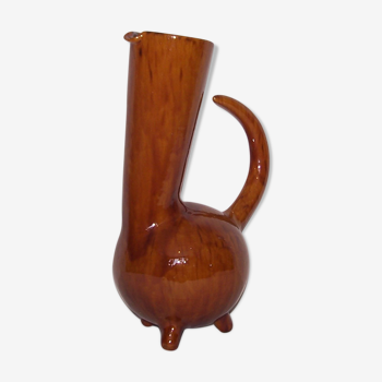vase zoomorphe tripode, vieux Biot, années 50