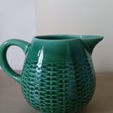 Vintage earthenware pitcher.