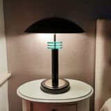Lampe de table vintage en métal 80s