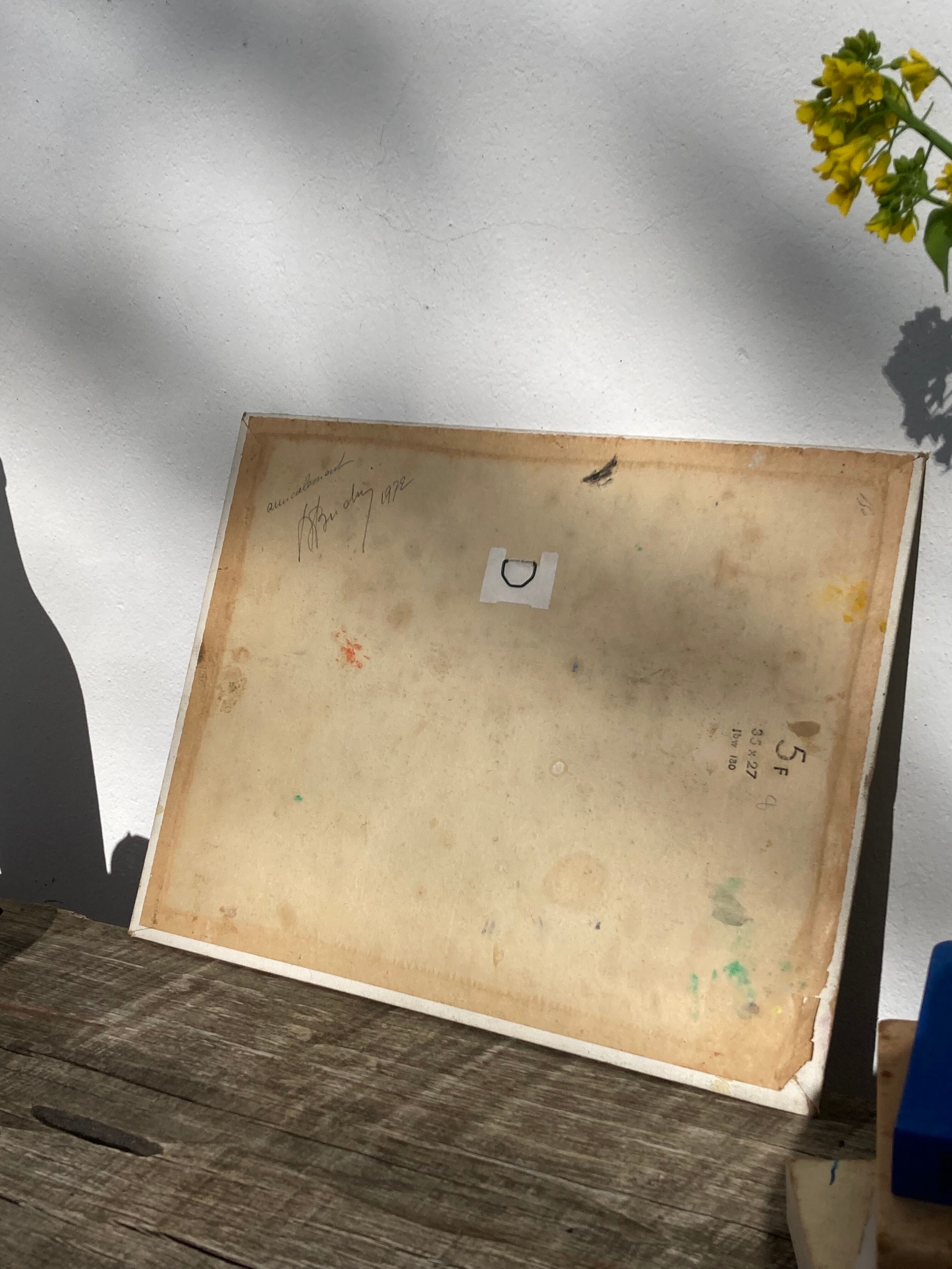 Oil painting on landscape panel