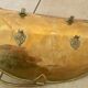 Log holder basket for brass fireplace