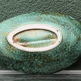 Enamelled stoneware plate