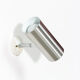 Paire d'appliques murale modernist en metal brosse design 1970