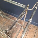 Antique trolley, vintage serving cart, drinks bar furniture.