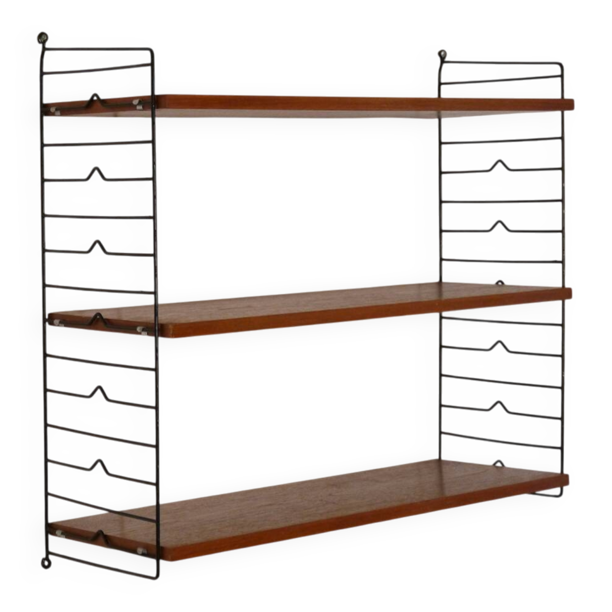 Swedish teak string shelf, 1960