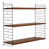 Swedish teak string shelf, 1960
