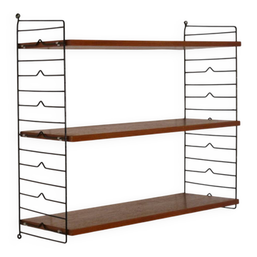 Etagere suedoise string en teck 1960