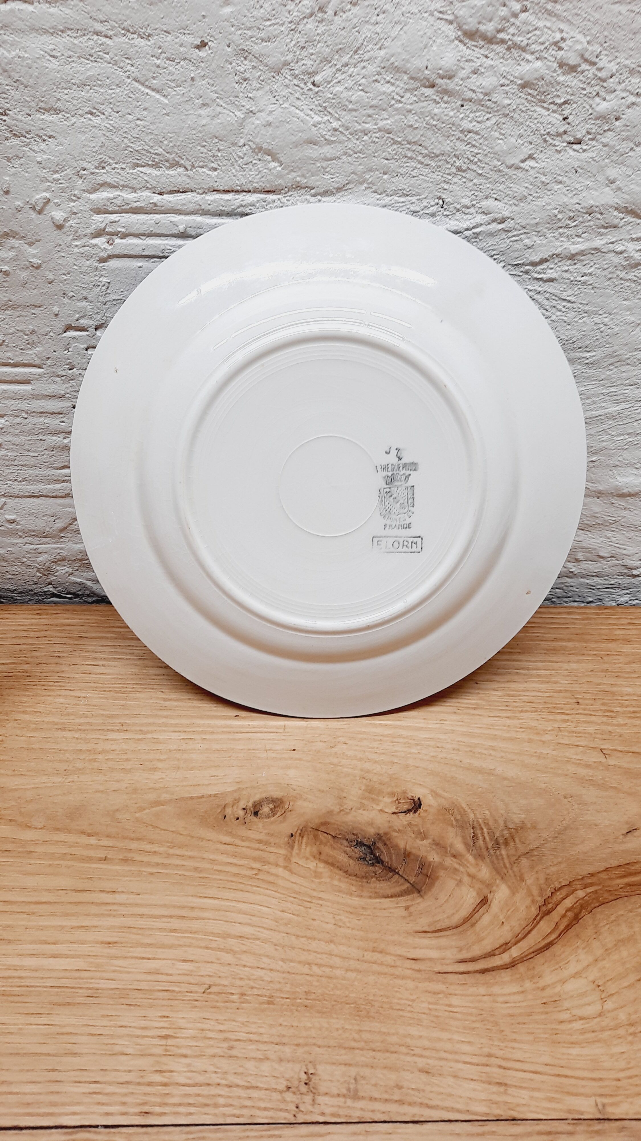 Set 3 assiettes plates Sarreguemines
