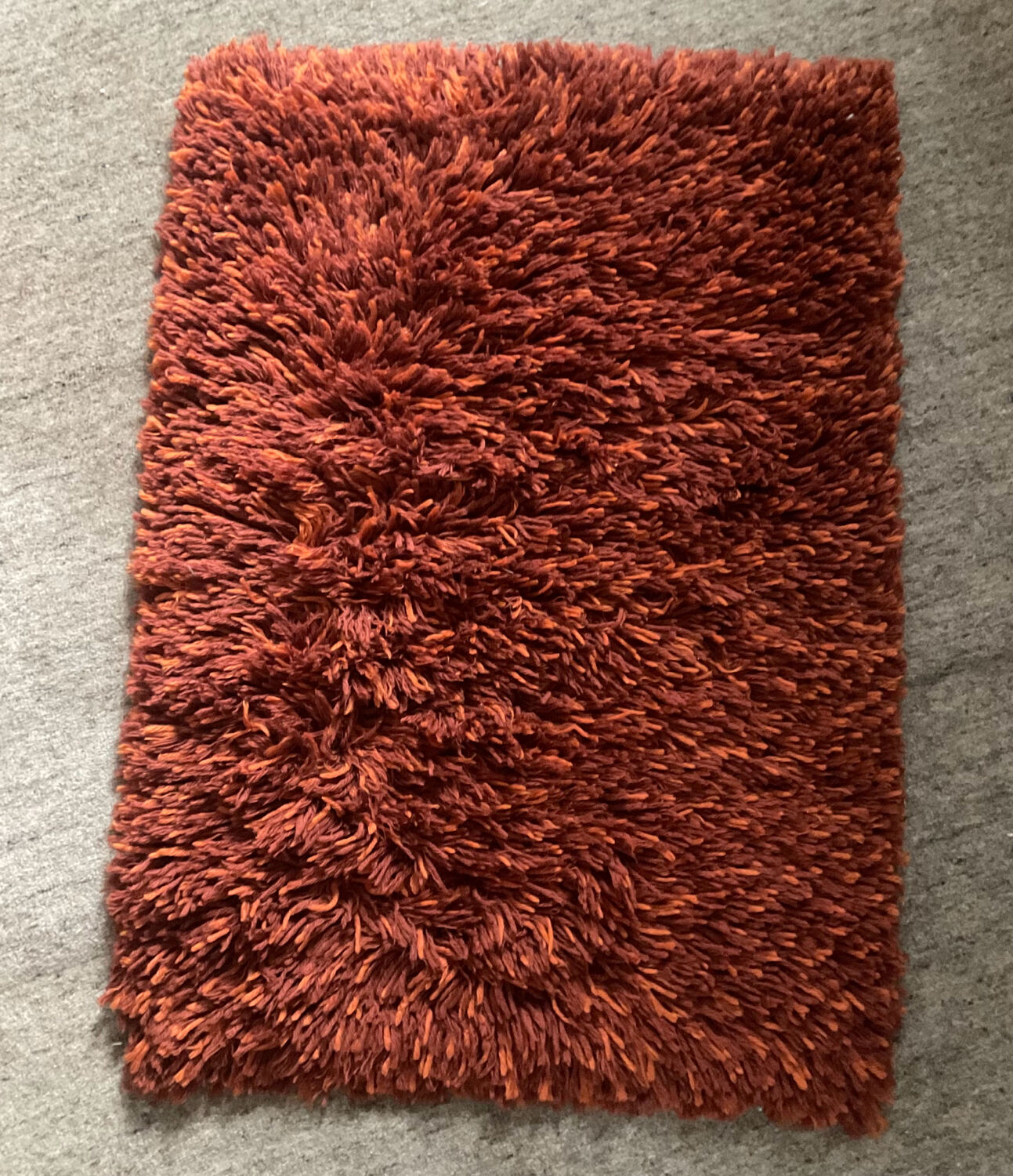 Vintage woven wool rug