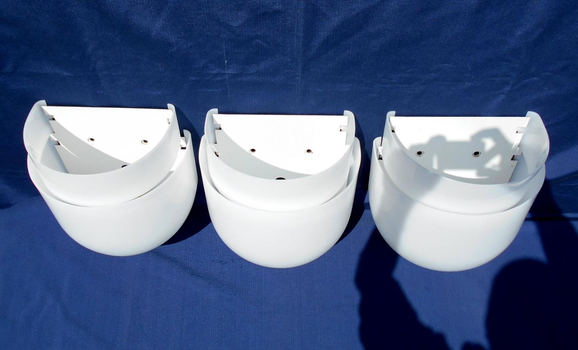 Set of 3 sconces by Sergio Asti to Candle Italy 1960