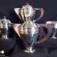 Art Deco silver-plated coffee and tea service, stamped.