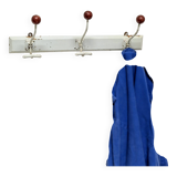 3-hook wall coat rack