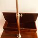 English barbier at the end of the 19th century. Mahogany and brass. Normal and magnifying mirror