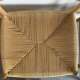 Set of 6 vintage papercord chairs Kurt Ostervig