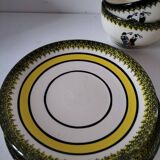 Two Henriot Quimper cups and saucers
