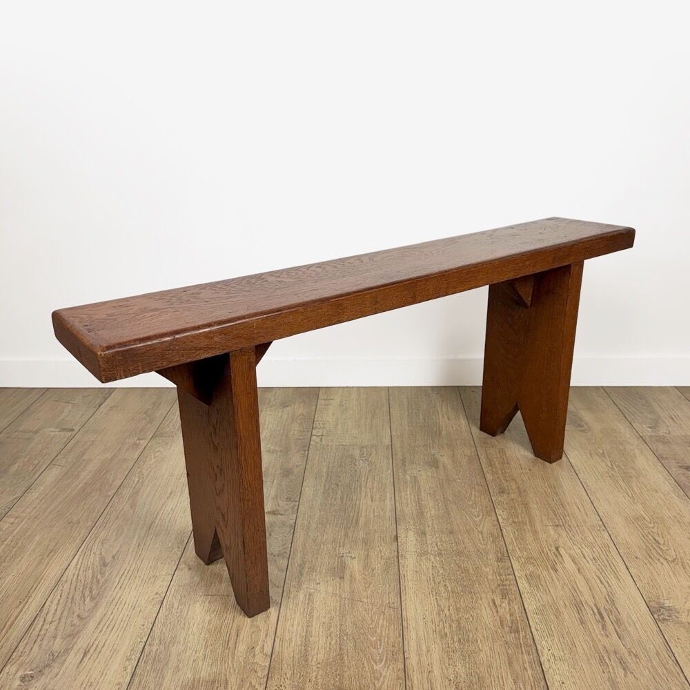 Handcrafted oak bench