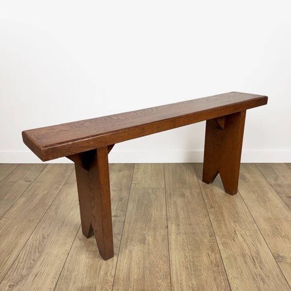 Banc artisanal en chêne massif