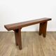 Handcrafted bench in solid oak