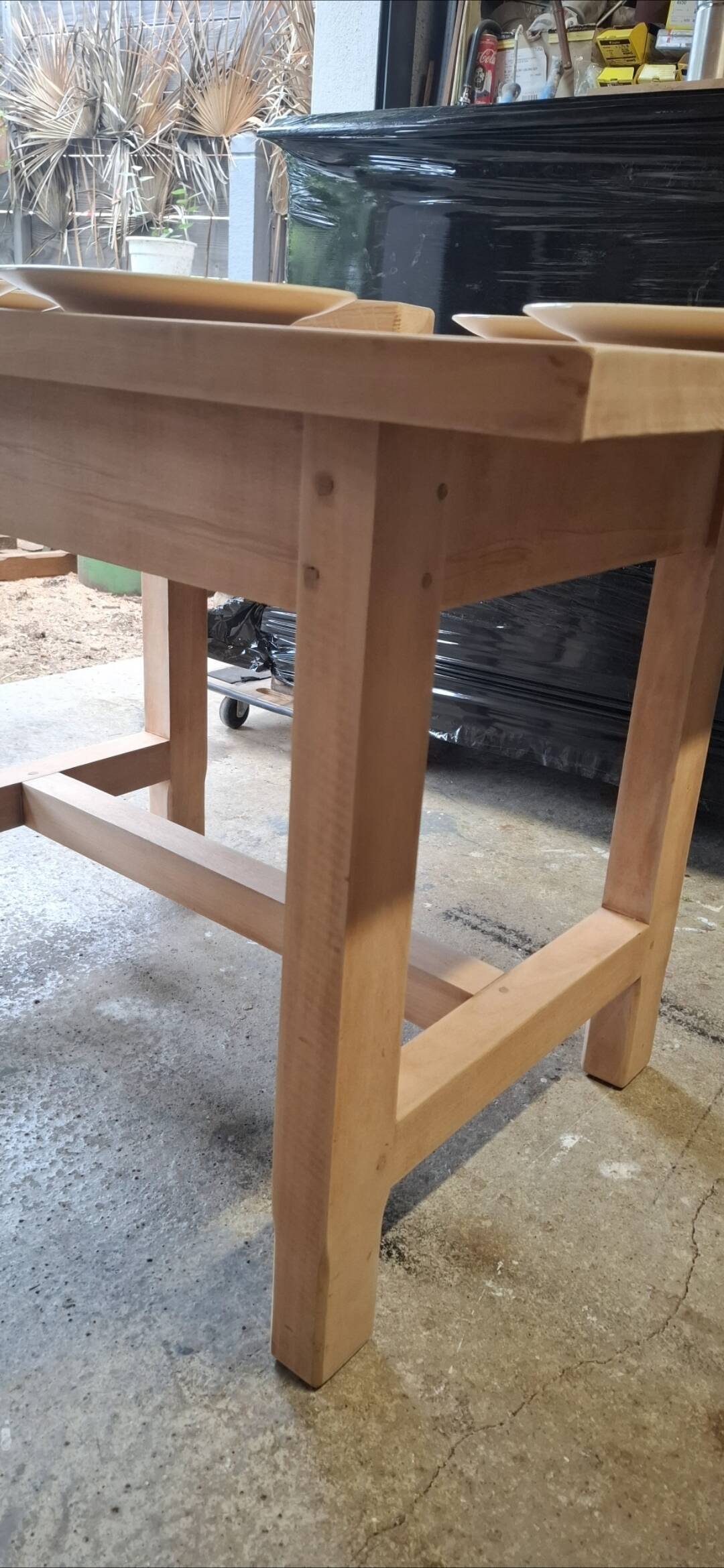 Small renovated farmhouse table