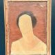 Original Swedish Oil On Canvas – “Portrait” By Fred – Dated 51