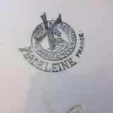 4 flat ironstone plates from Moulin des Loups and Hamage, Madeleine model