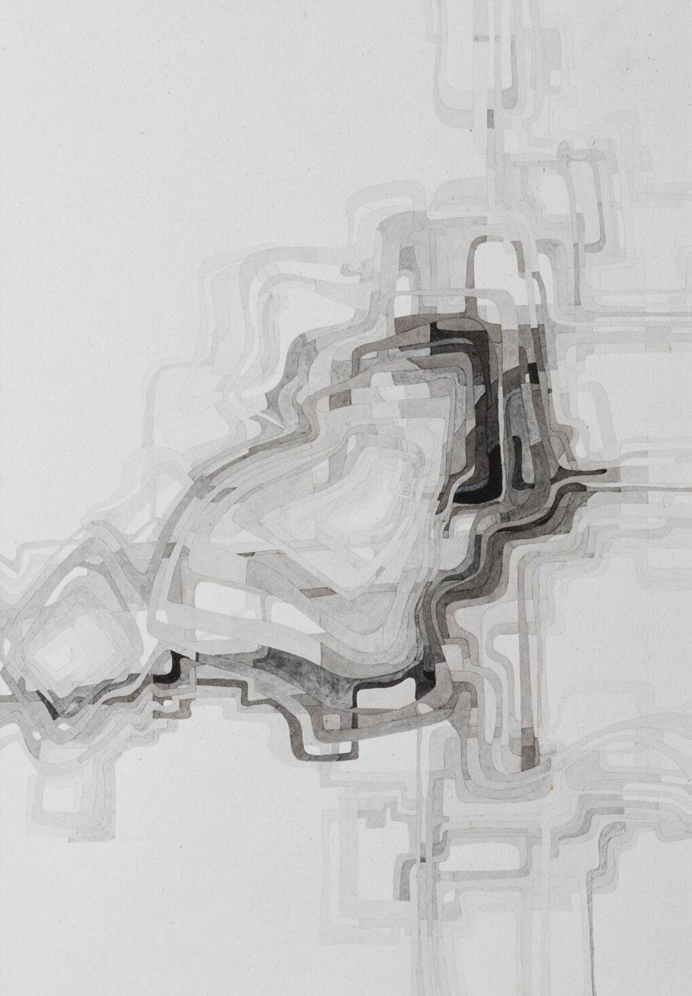 Compositions abstraites - Aquarelles - Lot de 3 - Joan CLARET