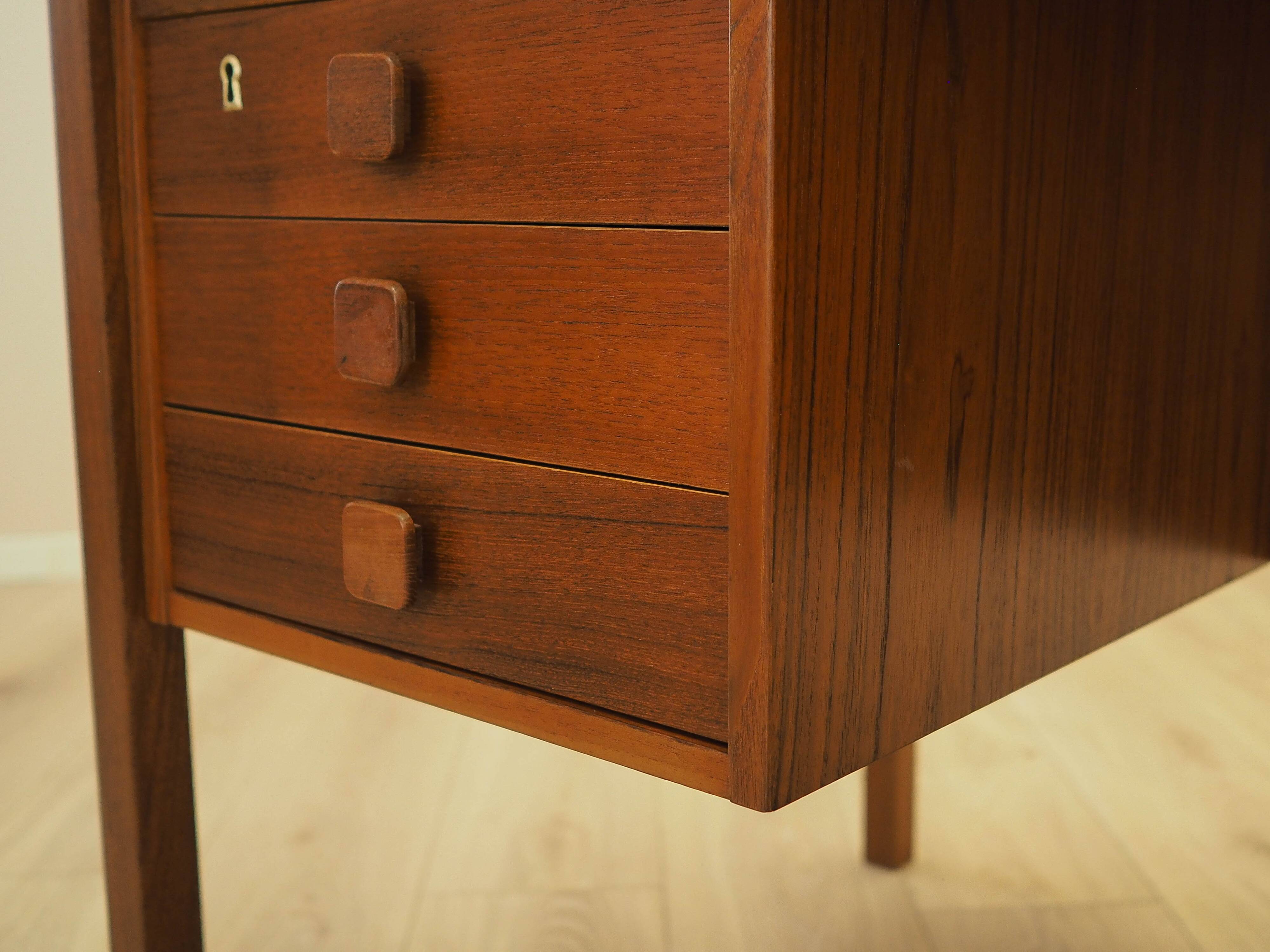 Teak desk with drawers, Denmark, 1960s