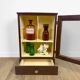 Antique wooden and glass wall cabinet