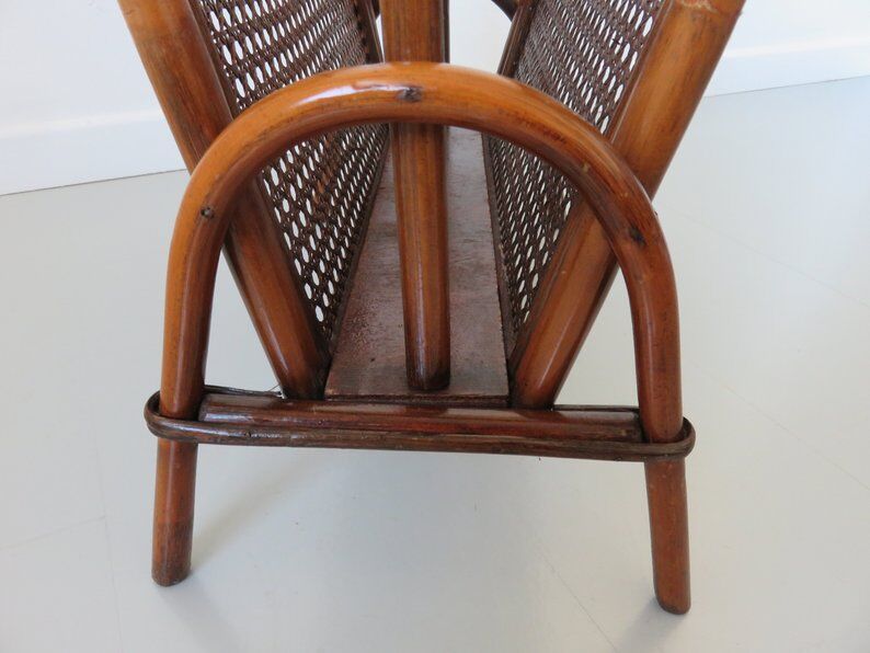 Door magazines in rattan and caning 60s 70s