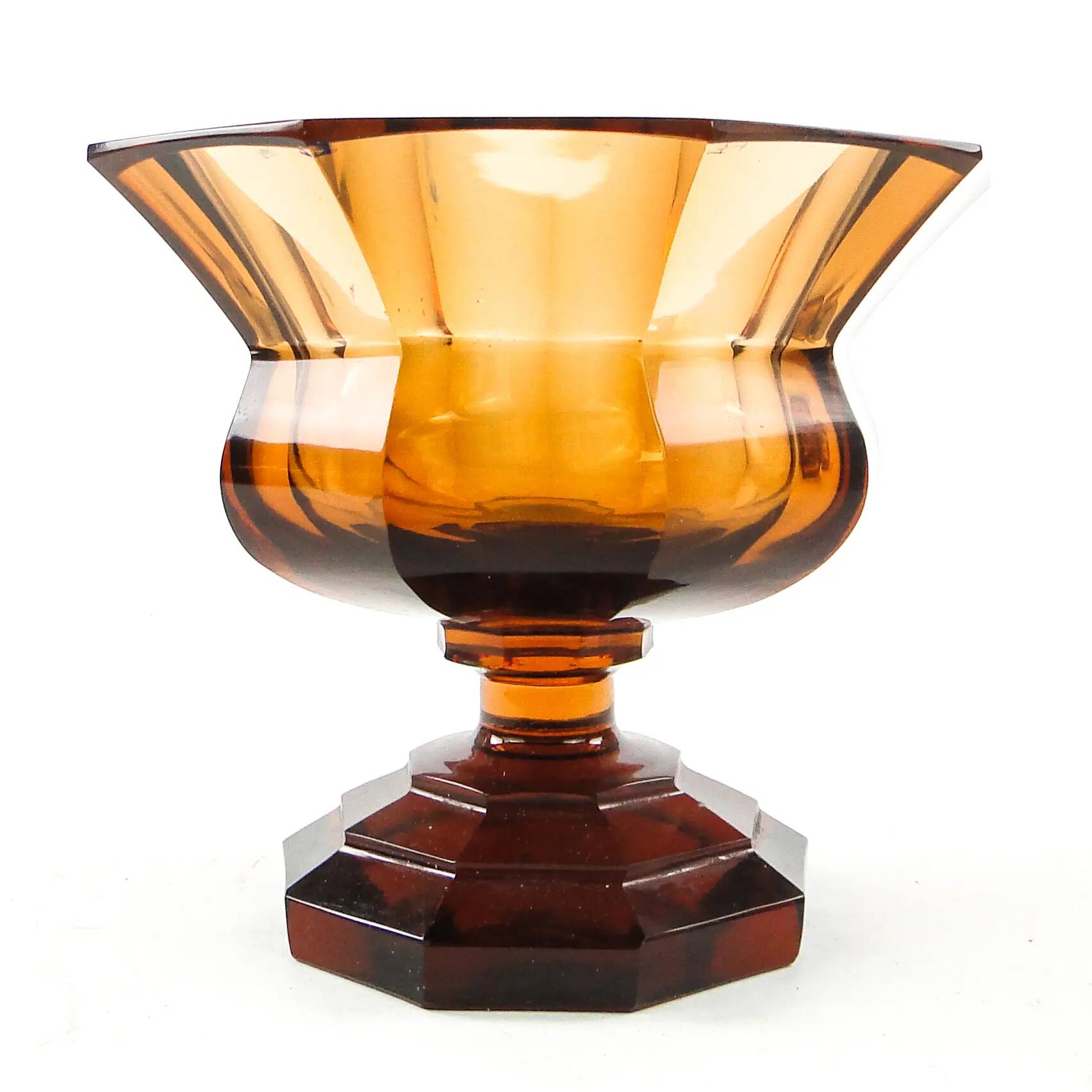 Goblet, Art Deco, crystal, Moser, Czechoslovakia, 1930s