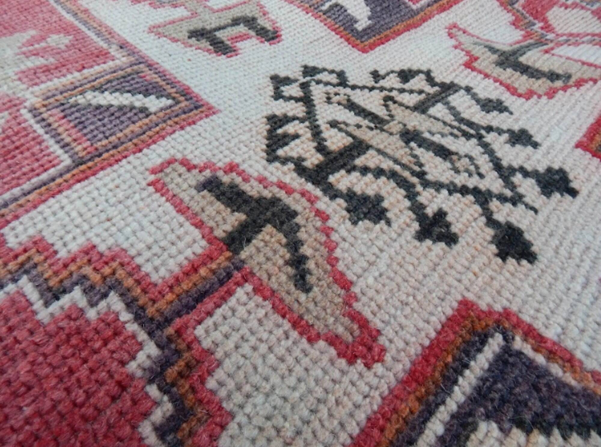 Vintage Turkish hallway rug 115x250 cm
