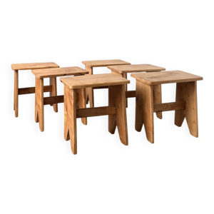 Série de 6 tabourets - 1960
