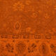 Handmade Oriental Decorative 1980s 267 cm x 372 cm Orange Wool Carpet
