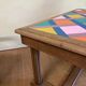 Colourful coffee table