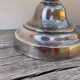 Large silver metal lamp with classic baluster o