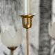 3 brass candle holders 1970