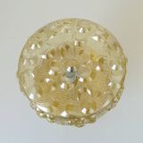 Plafonnier vintage en verre ambré