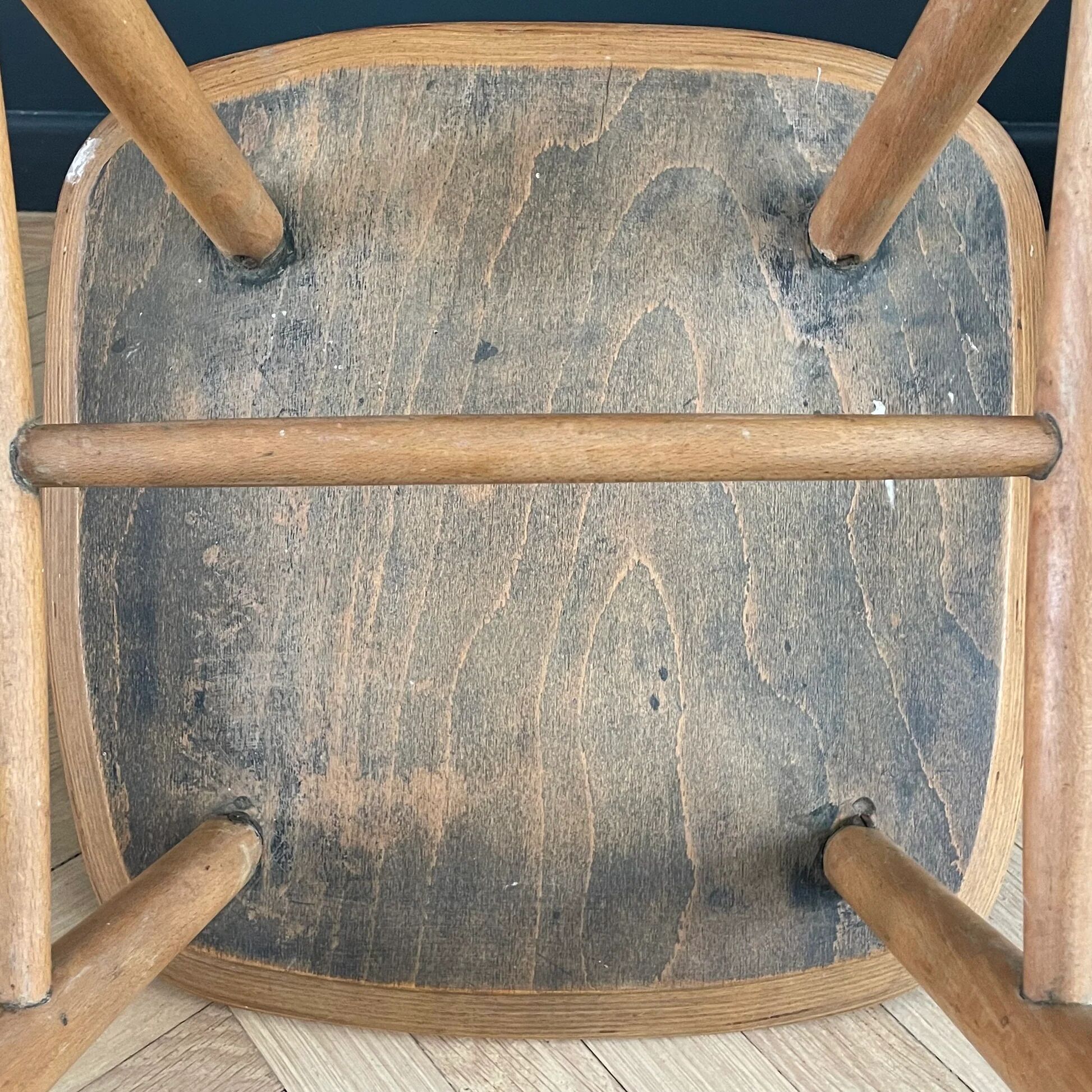 Chaise scandinave à barreaux 1950