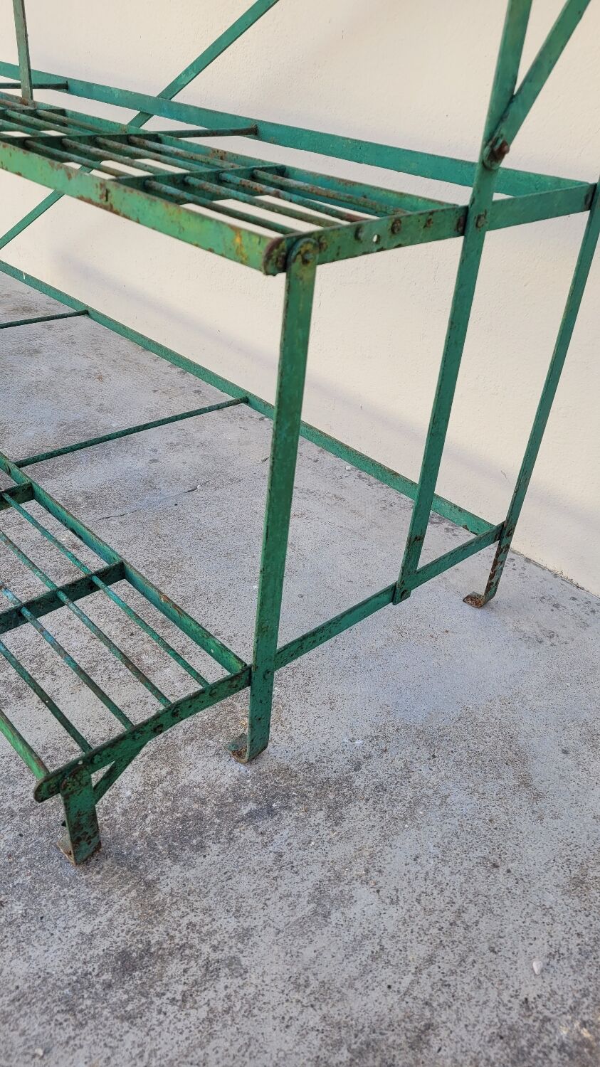 Plant holder antique iron florist shelves