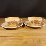 Duo of Japanese tea cups