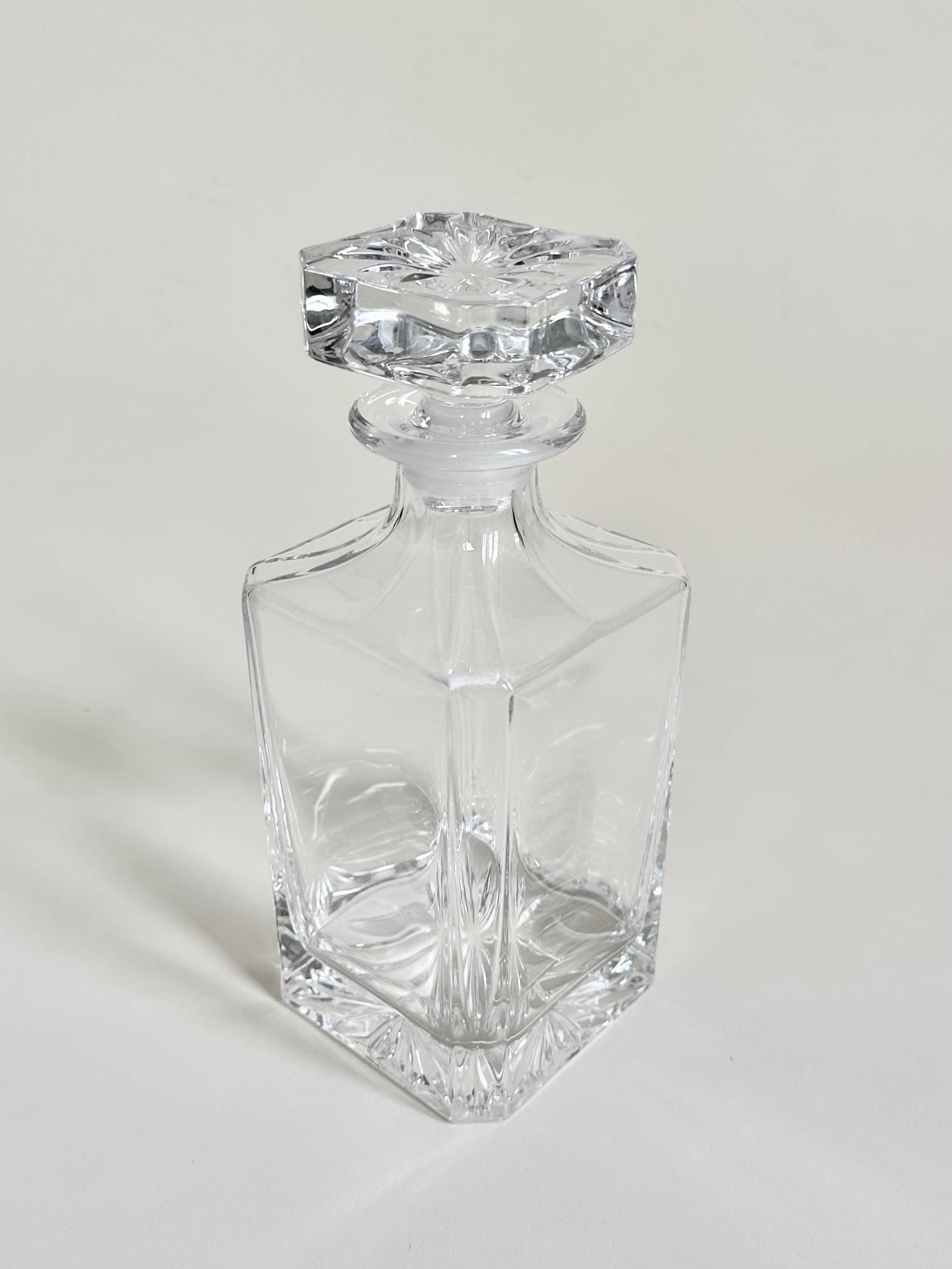 Cut crystal whisky carafe