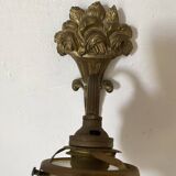 Antique bronze and glass paste wall light