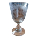Engraved glass "Souvenir"